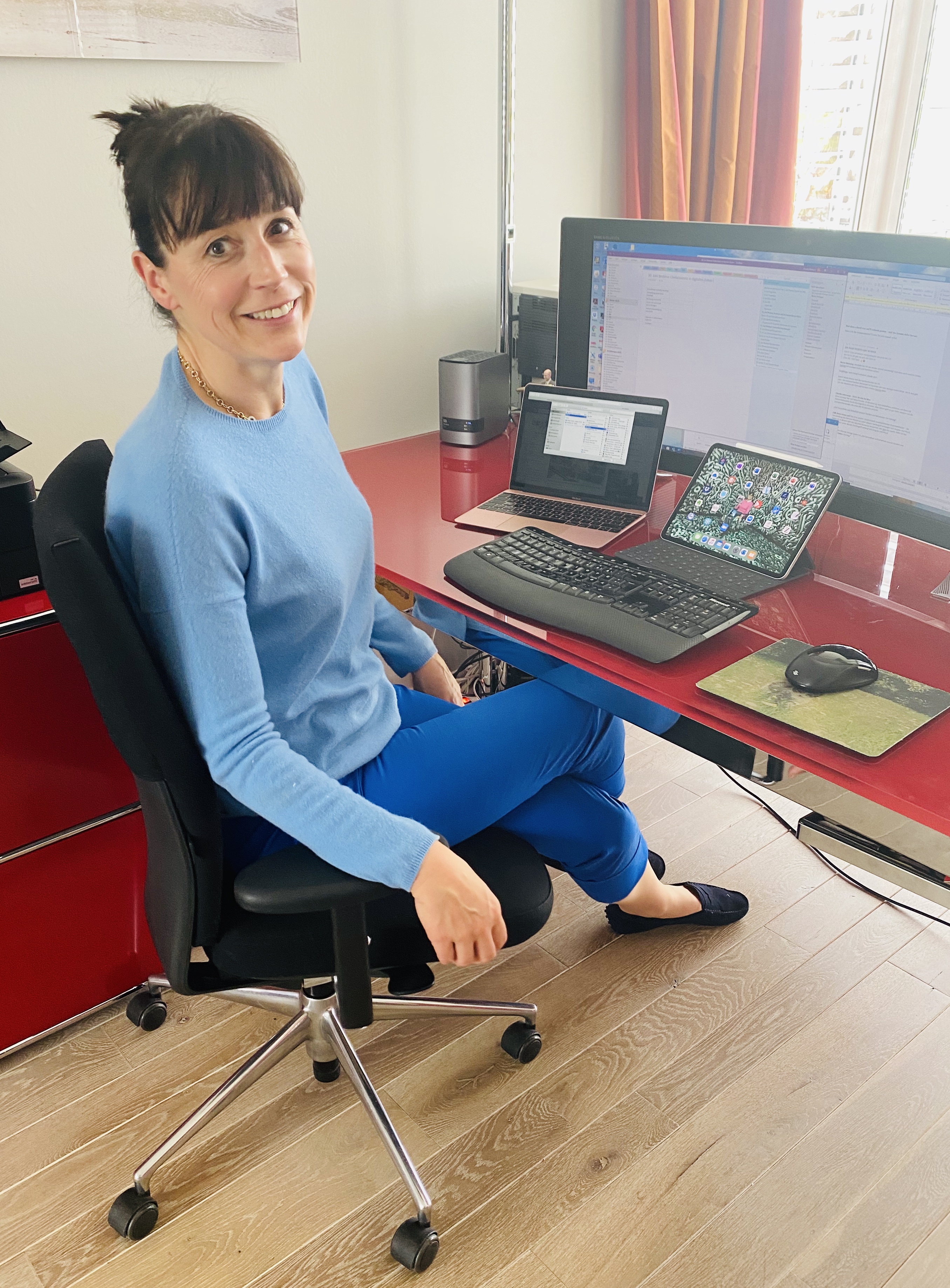 Claudia Marbach im Homeoffice