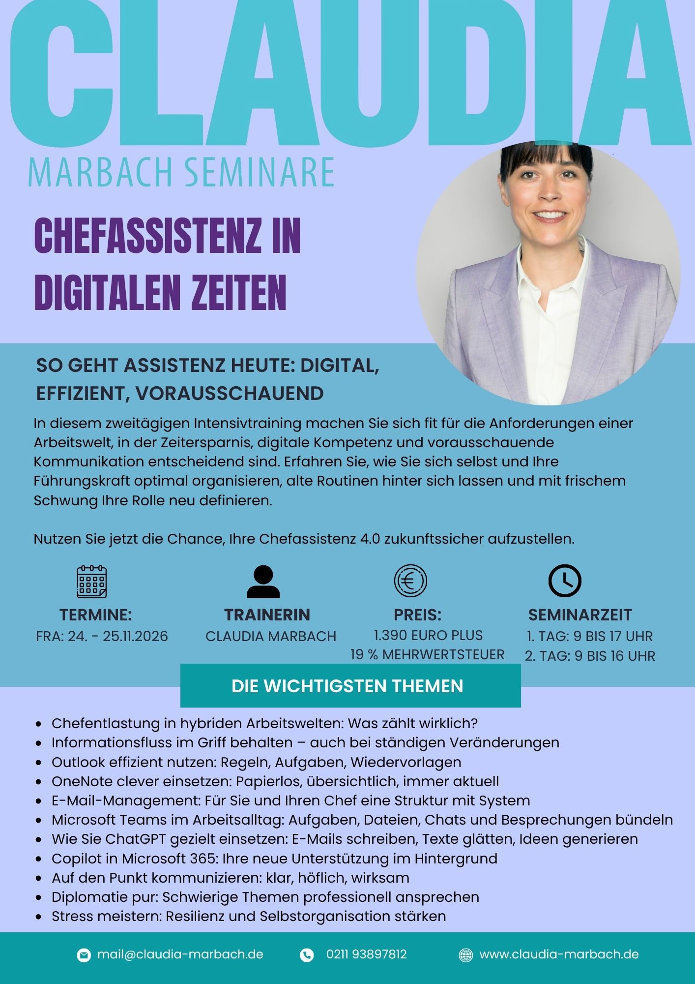 Cover Seminar Chefassistenz in digitalen Zeiten
